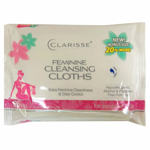 2 Packs Women's Feminine Cloths Cleansing Wipes Moist Towelette Hypoallergenic Perspective: right