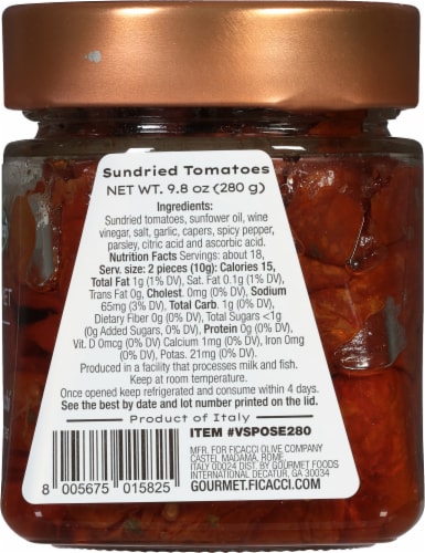 Ficacci Gourmet Pomodori Secchi Sundried Tomatoes Perspective: right