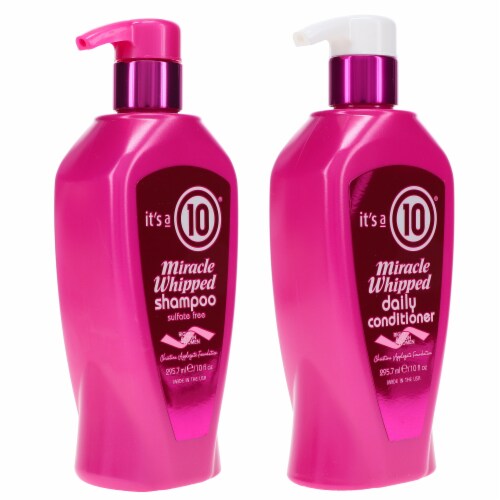 It's a 10 Miracle Whipped Shampoo 10 oz & Miracle Whipped Daily Conditioner 10 oz Combo Pack Perspective: right