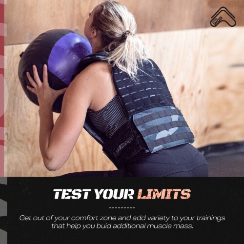 TRIBE WOD Adjustable CAMO POLAR Weighted Vest - Plates Sold Separately Perspective: right