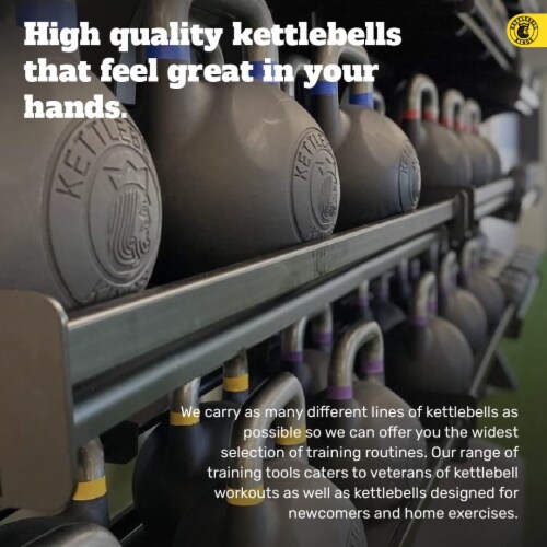 Kettlebell Kings 32KG 70 LB Powder Coated Weights for Women