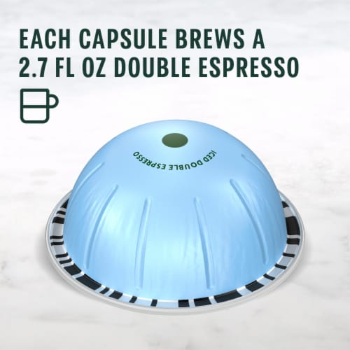 Starbucks by Nespresso Vertuo Iced Double Espresso Starbucks Blonde Espresso Roast Coffee Pods Perspective: right