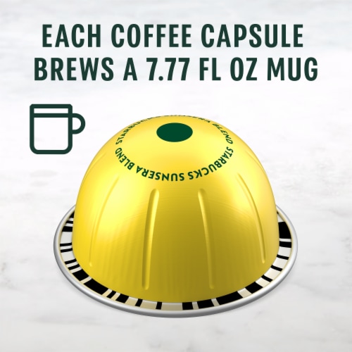 Starbucks by Nespresso Coffee Pods for Vertuo Machines Sunsera Blend Starbucks Blonde Roast Perspective: right