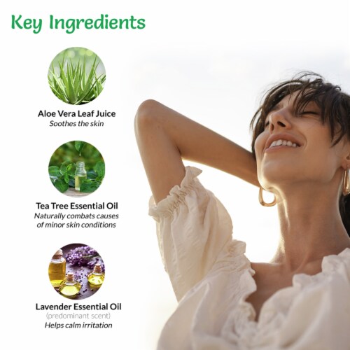 Intimate Wash Gel | Natural Feminine Wash with Lactic Acid, Tea Tree, & Lavender Perspective: right