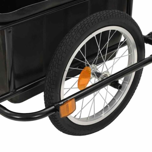 vidaXL Bike Trailer Black 13.2 gal 55.9