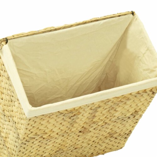 vidaXL 4 Piece Bathroom Set Water Hyacinth Perspective: right