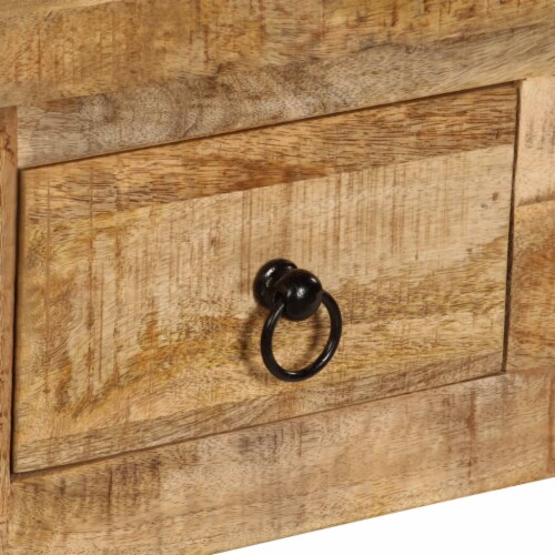 vidaXL Coffee Table 35.4 x17.7 x13.8 Solid Mango Wood Perspective: right