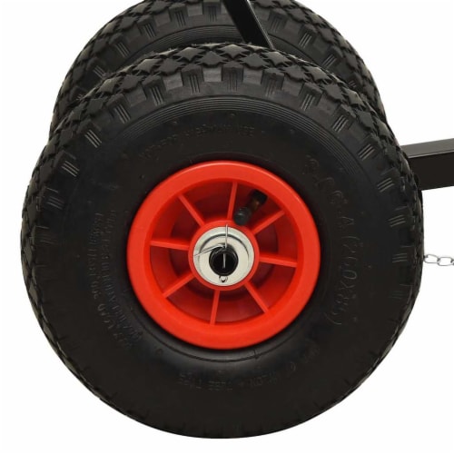 Manual Snow Shovel with Wheels Perspective: right