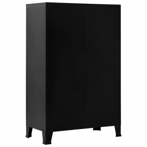 vidaXL Industrial Storage Chest Black 29.5 x15.7 x47.2 Steel Perspective: right