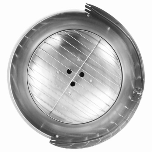 vidaXL Pedestal Charcoal BBQ Grill Stainless Steel Perspective: right
