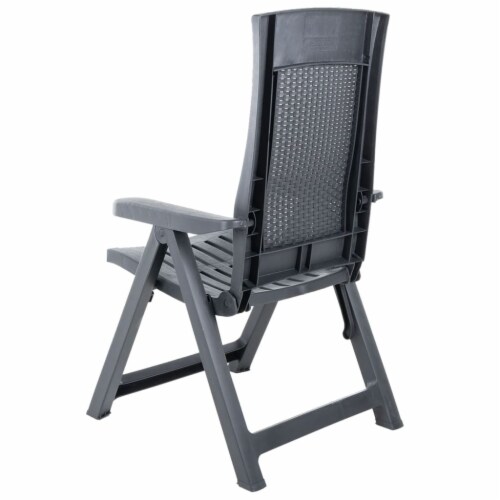 Plastic reclining top patio chairs