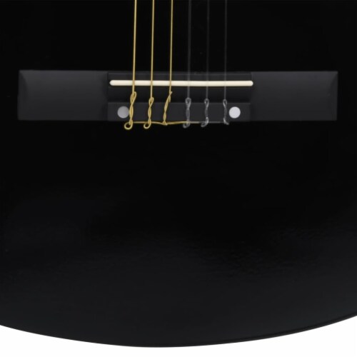 vidaXL Western Classical Cutaway Guitar with 6 Strings Black 38 Perspective: right
