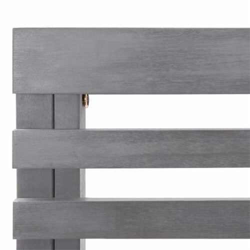 Vidaxl Patio Corner Bench Gray 55.1 Solid Acacia Wood 1 Harris