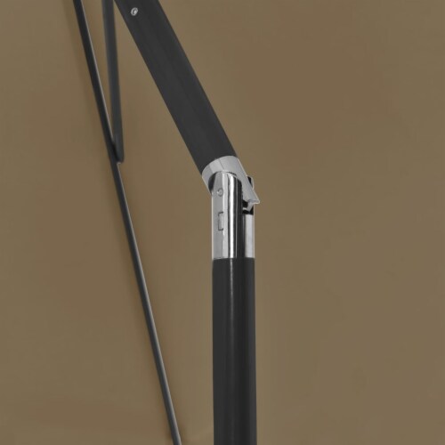 vidaXL Beach Umbrella Taupe 70.9 x47.2 Perspective: right