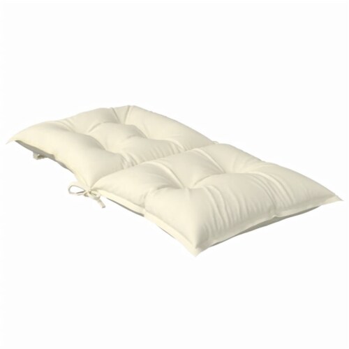 vidaXL Garden Chair Cushions 2 pcs Cream 39.4 x19.7 x2.8 Perspective: right