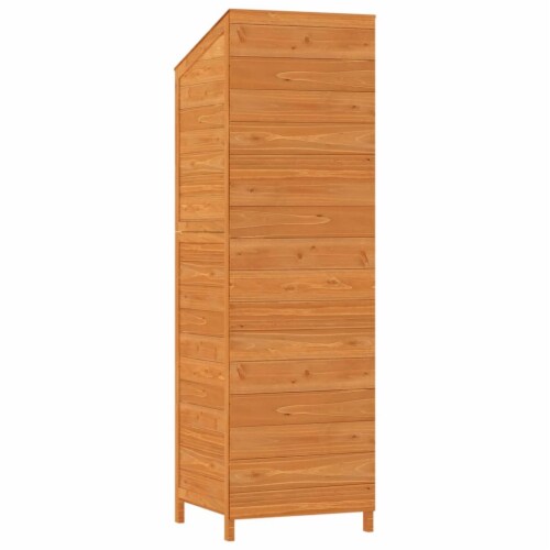 vidaXL Garden Shed Brown 21.7 x20.5 x68.7 Solid Wood Fir Perspective: right