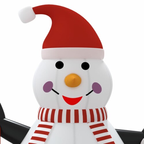 vidaXL Inflatable Snowman with LEDs 12 ft Perspective: right