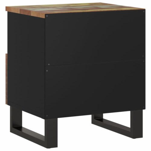 vidaXL Bedside Cabinets 2 pcs Solid Wood Reclaimed&Engineered Wood Perspective: right