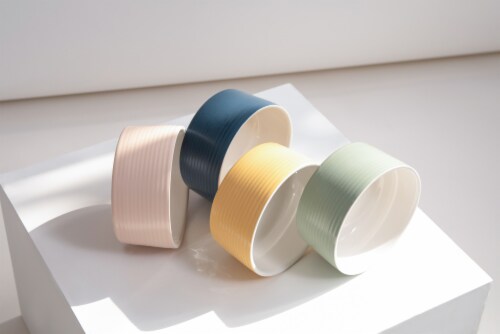 Premium Macaron Medium and Large Mint Cat Bowls Perspective: right