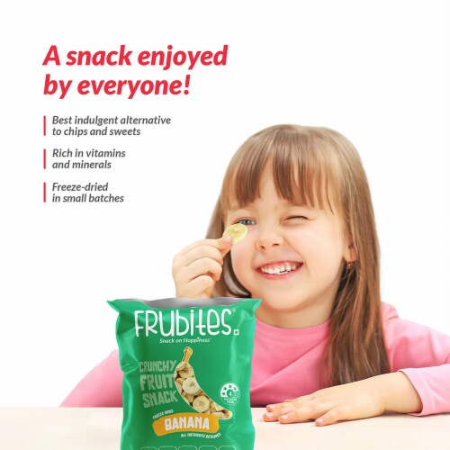 Crunch Fruit Snacks - Freeze-Dried Banana, Perfect For School Lunches, No Sugar Added Perspective: right