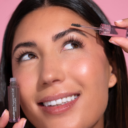 MCoBeauty XtendBrows Treatment Brow Gel 2-in-1 Solution to Condition and Lift - Medium/Dark Perspective: right