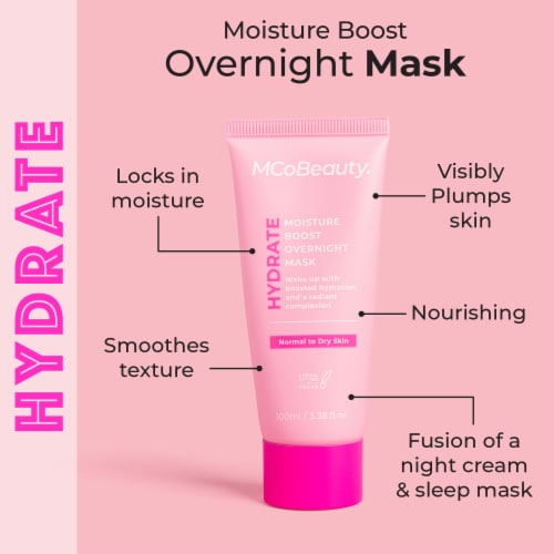 MCoBeauty Hydrate Moisture Boost Overnight Face Mask For Normal to Dry Skin Perspective: right