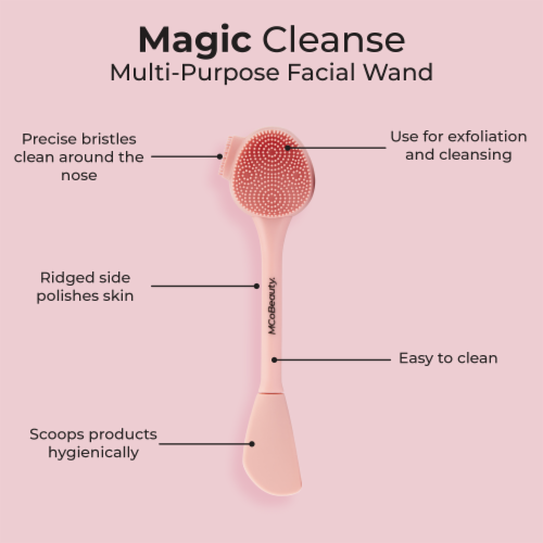 MCoBeauty Magic Cleanse Multi-Purpose Facial Wand for Exfoliation + Cleansing Perspective: right