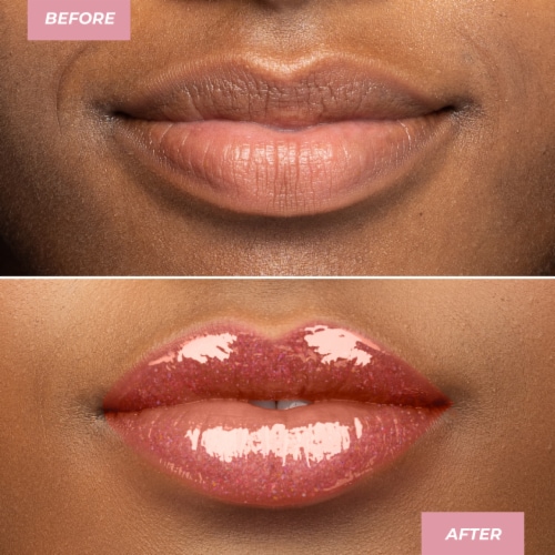 MCoBeauty Shimmer Hydrating Lip Oil Glossy Shimmer Finish - Diva Perspective: right
