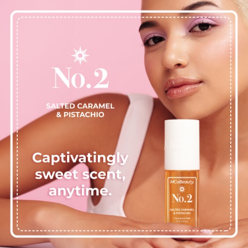 MCoBeauty® Fragrance Mist Hair and Body Spray - No. 2 Salted Caramel & Pistachio Perspective: right
