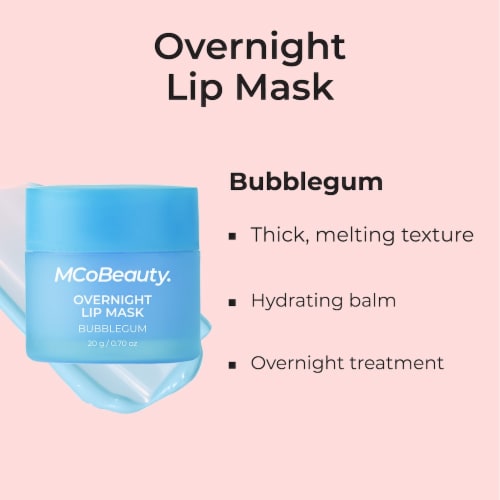 MCoBeauty Overnight Lip Mask - Bubble Gum Perspective: right