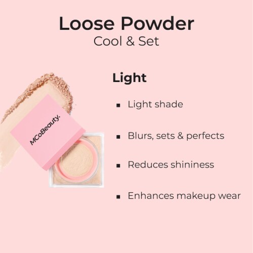 MCoBeauty® Loose Powder Cool & Set - Light Perspective: right