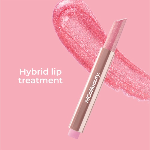 MCoBeauty Shimmer Lip Plump 4-in-1 Hydrating Lacquer - Beatrice / True Pink Perspective: right