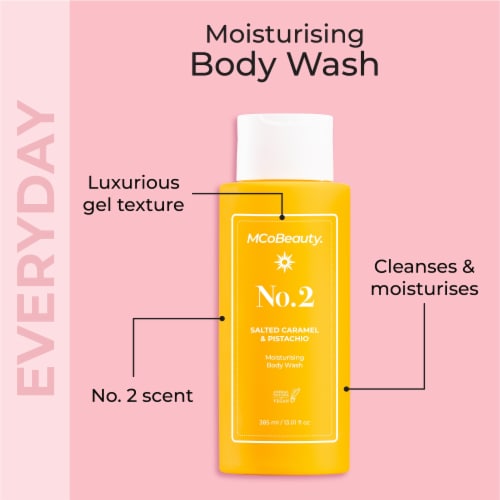 MCoBeauty® Body Wash Cream Gel - Salted Caramel & Pistachio Perspective: right
