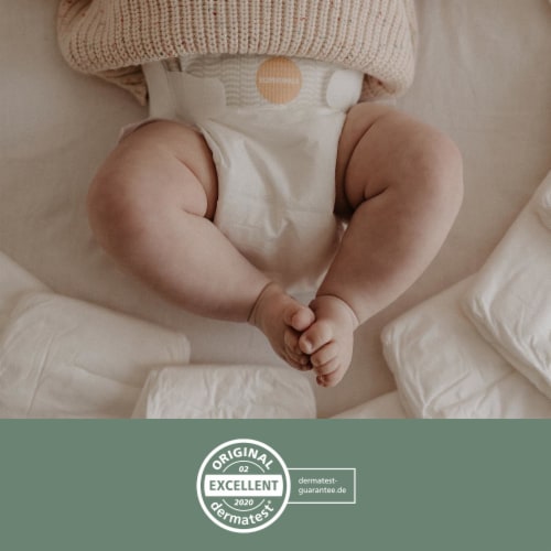 Ecoriginals Plant Based Baby Diapers | Crawler Size 3 | 6 Packs, 156 Count Perspective: right