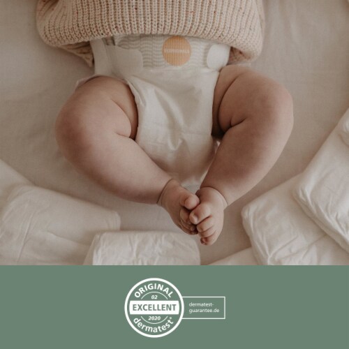 Ecoriginals Plant Based Baby Diapers | Crawler Size 3 | 6 Packs, 156 Count Perspective: right
