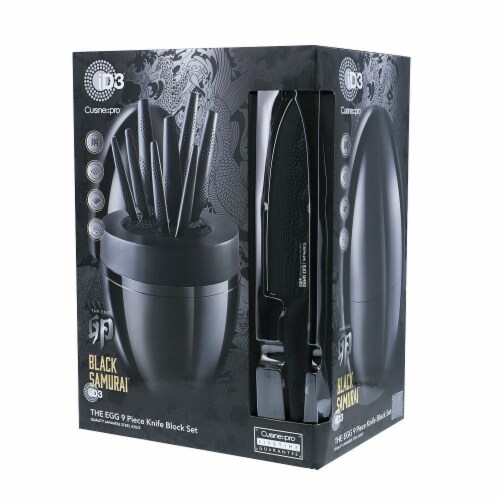 Cuisine::pro® iD3® BLACK SAMURAI™ THE EGG 9-Piece Knife Cuisine::pro® iD3® BLACK SAMURAI™ THE EGG 9-Piece Knife