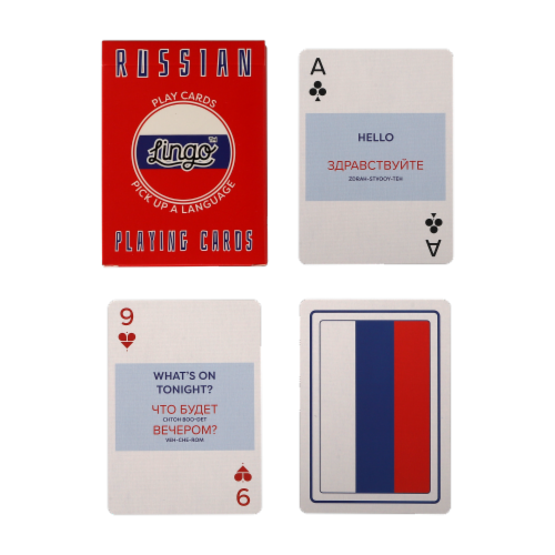 Russian Language Learning Playing Cards, 1 unit/ 1 count - Harris 