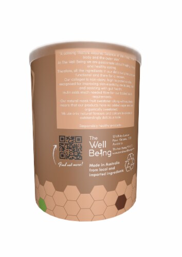 The WellBeing Coffee Flavored Collagen Balanced Daily Drink Perspective: right