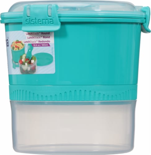Sistema® To Go™ Stackable Round Lunch Box Perspective: right