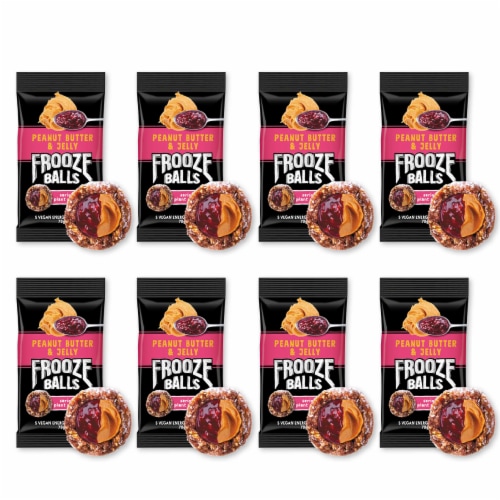 Frooze Balls Peanut Butter & Jelly Vegan Energy Balls Perspective: right