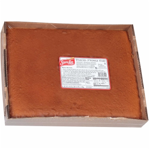 Sara Lee No Icing Sponge Sheet Cake, 44 Ounce -- 4 per case Perspective: right