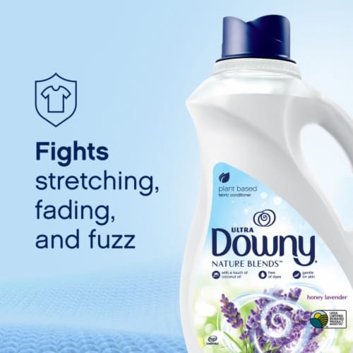 Downy Nature Blends Honey Lavender Liquid Fabric Conditioner Perspective: right
