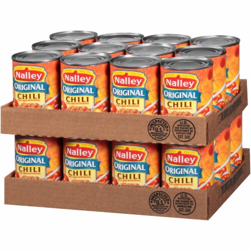 Nalley Original Chili Con Carne with Beans Case Sale, 24 ct / 14 oz