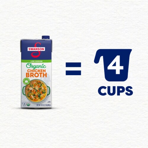 Swanson® Organic Free-Range Chicken Broth Perspective: right