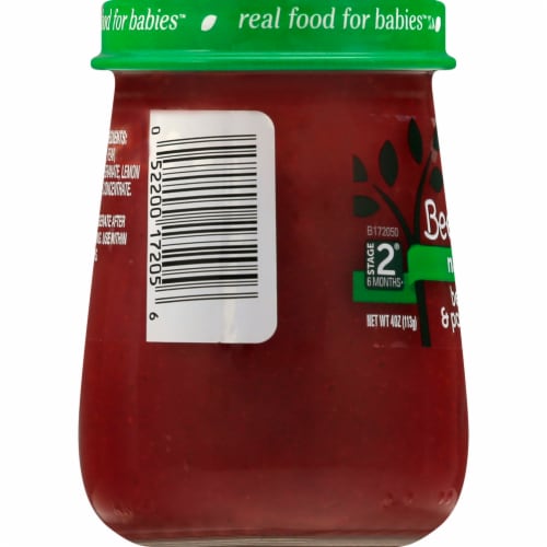 Beech-Nut Naturals Beets Pear & Pomegranate Stage 2 Baby Food Perspective: right