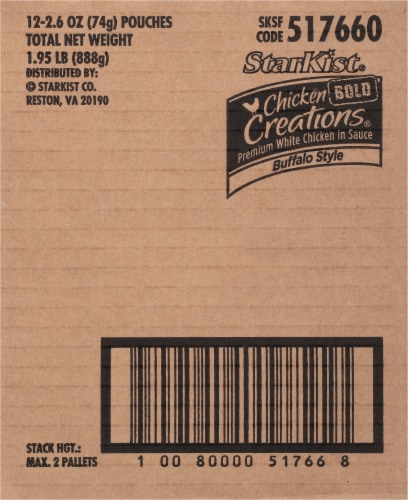 StarKist Chicken Creations Bold Buffalo Style Chicken Pouch Case Perspective: right