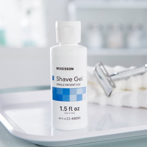McKesson Shaving Gel 1.5 oz. Flip Top Bottle , 23-K800C, 1 Ct Perspective: right