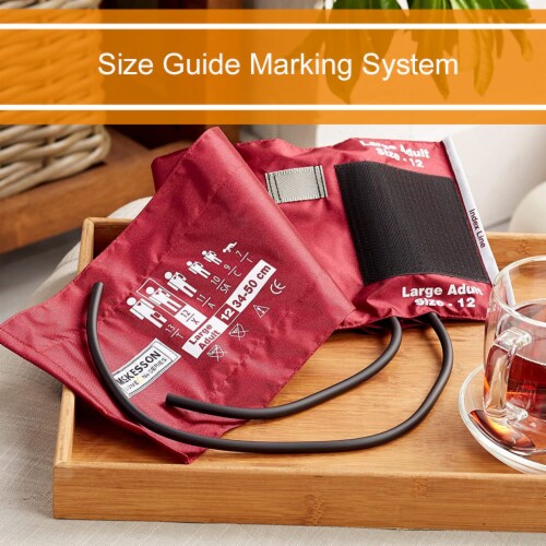 McKesson LUMEON Large Adult Cuff Arm Reusable Blood Pressure Cuff 1 per Box Perspective: right