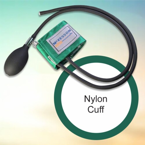 McKesson LUMEON Child Cuff Arm Reusable Blood Pressure Cuff and Bulb 1 per Box Perspective: right