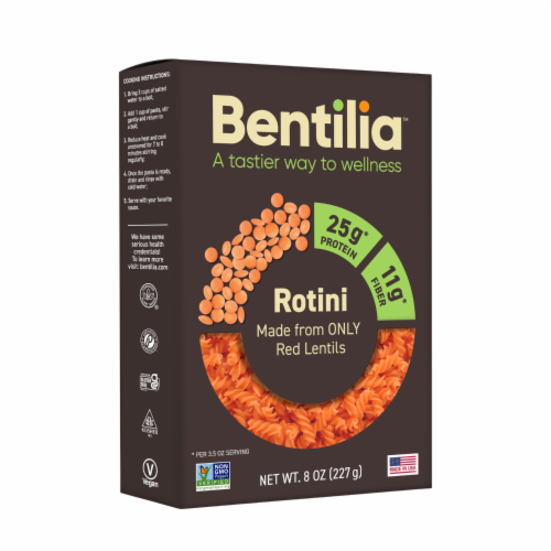 Red lentil Rotini Perspective: right
